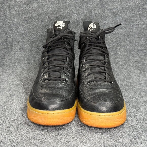 Nike SF Air Force 1 Mid Shoes Mens Size 10 Black Gum Retro Athletic Lace Sneaker - Picture 2 of 14